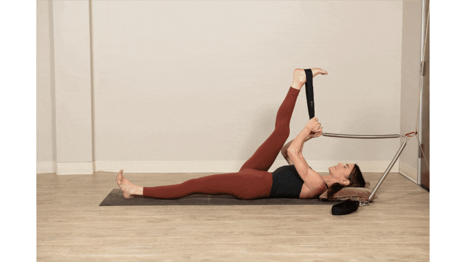 Supine Single Leg Side Stretch