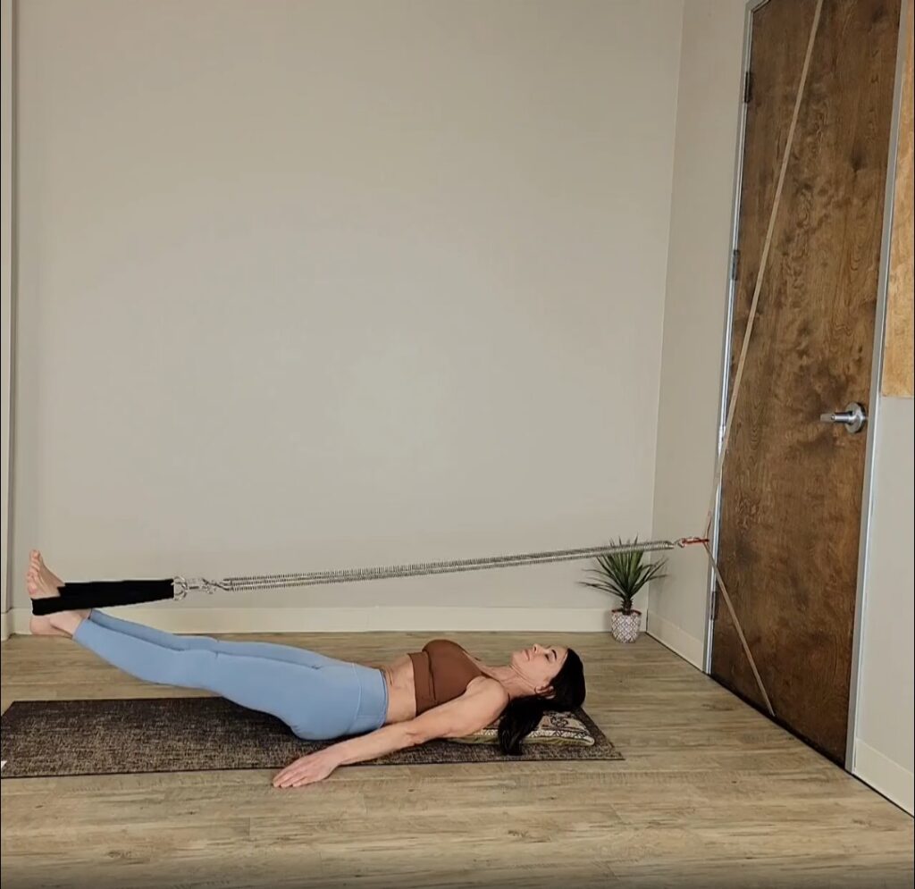 Supine Leg Circles + Stretch